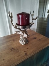 Hirschkopf Kerzenständer Metall