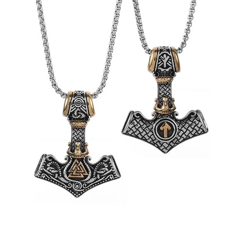 Halskette thor hammer odin - hammer,