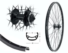 Aggro-X Vorderrad 28 / 29" Zoll Disk 6-Loch MTB 19-622 Hohlkammerfelge schwarz