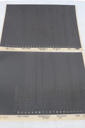 Opel campo ersatzteilkatalog - opel,