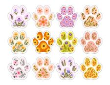 12 Blumen Hundepfoten