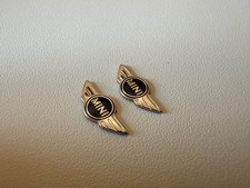 2x Mini Cooper Schlüssel Aufkleber Sticker Emblem Logo - 17 x 8mm - Aluminium