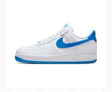 Nike Air Force 1 '07 49,5 15 white/white/photo blue UVP: 149€ Schuhe sneaker