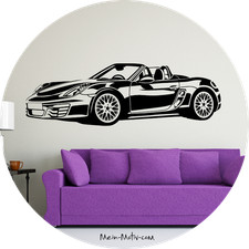 Wandtattoo porsche boxster - wandtattoo,