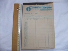 Rechnungsblock  , Johannes Tzschaschel Strumpf-Wirkwaren-Textil , Großröhrsdorf