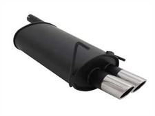 NOVUS Sportauspuff Endschalldämpfer 2x76mm SR passend für MERCEDES W202 CLK W208