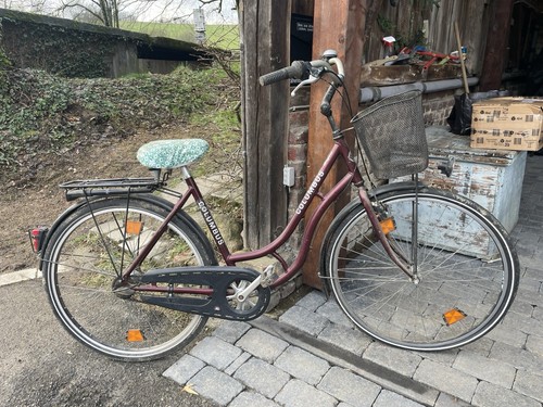 Hollandrad mit einkaufskorb - mit,