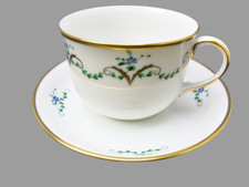 Teetasse/Kaffeetasse mit Untertasse Biedermeier-Girlande  Augarten Wien