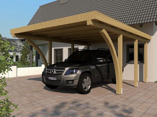 Carport flachdach kdi 400 - flachdach,