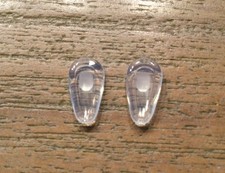 2 x Nasenpads mit Luft Polster weiches Silikon-Klar Glas Brillen mit Klick N. 27