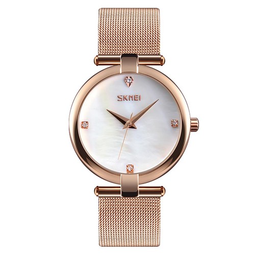 Skmei damenuhr rosegold mesh - damenuhr,