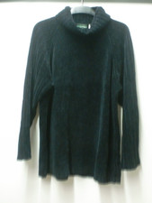 schwarzer Chenille Rollkragen