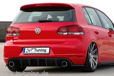 Heckansatz Diffusor Heckdiffusor aus ABS für Golf 6 GTI GTD mit Flaps 