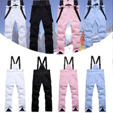 Herren Damen Winter Wasserdicht Schneehose Ski Hosen Snowboardhose mit-Träger