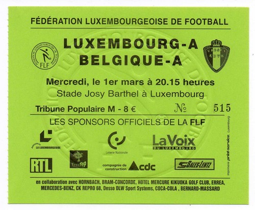 Ticket lsp luxemburg - lsp, belgien