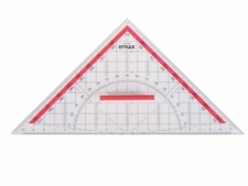 1 Geometriedreieck Groß 22 cm mit Griff (abnehmbar) Geo-Dreieck