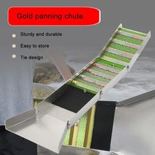 Goldwaschset 127x23cm Faltbar Goldwaschrinne Goldwaschpfanne Schleusenbox