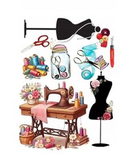 Schneiderin Nähmaschine