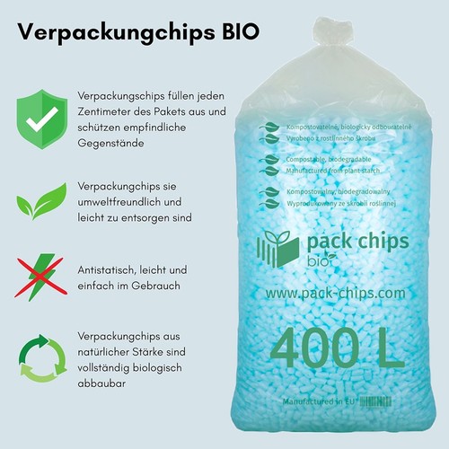 400 liter bio verpackungschips - 400,