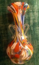 Bunte  Glasvase vmtl.Murano