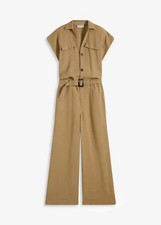 Viskose-Jumpsuit mit Bindeband