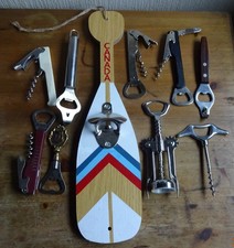 restposten 10 Flaschenöffner/Korkenzieher inkl Wandbehang