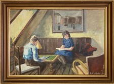 Ölbild Impressionist Theodor