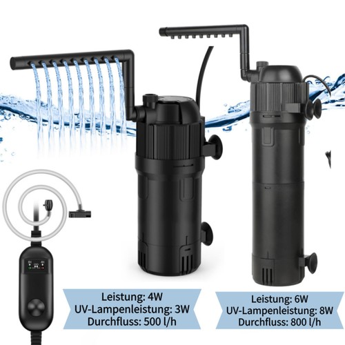Aquarium filter 8w mit - filter, 3-8w