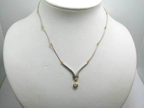 Brillant solitär collier - collier, in