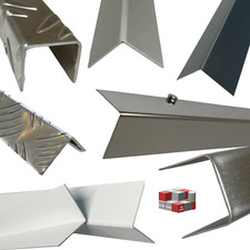 Restposten L-Profil U-Profil Alu Anthrazit Blechstreifen Metall Weiß Schwarz V2A