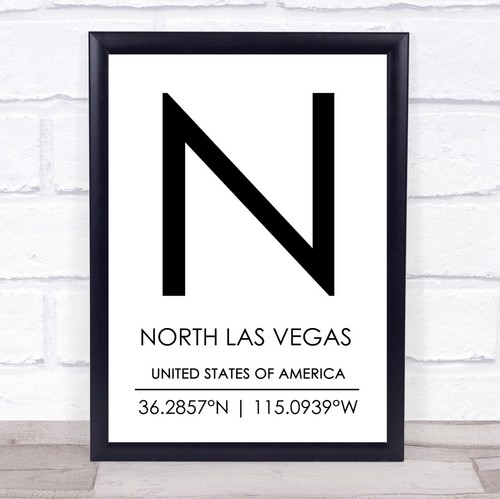 Nord las vegas usa - nord, koordinaten