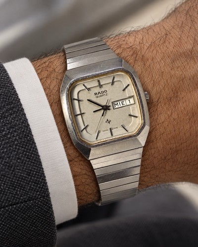 Vintage rado quartz day date - quartz,