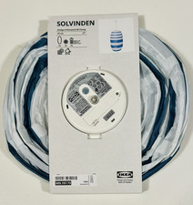 IKEA Solvinden Solarleuchte oval blau gestreift Solar LED 43cm 005.157.73 NEU