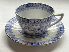 Teetasse Kaffeetasse Unterteller - Seltmann Weiden Bavaria Dorothea China blau