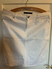 Skirt jeans white - jeans,