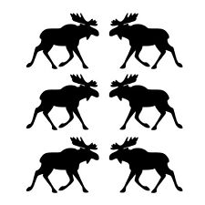 Elche - 6x Aufkleber Auto