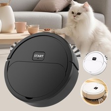 3 in 1 Saugroboter mit Wischfunktion Kehrmaschine USB Wischmaschine für Tierhaar