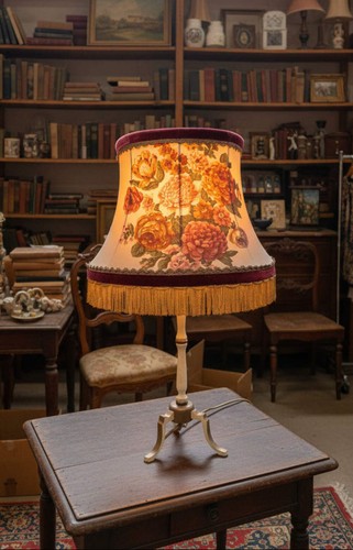 Vintage boudoir tischlampe - tischlampe, mit