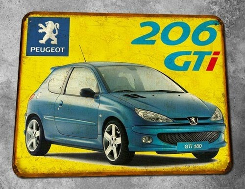 Blechschild oldtimer peugeot - blechschild,