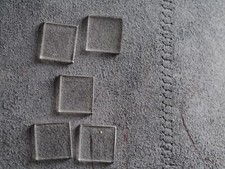 5 Uhrengläser rechteckig 12,1