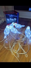 LED Acryl Figur und 1000 LED Lichterkette weiß Weinachten Deko Beleuchtung Feste