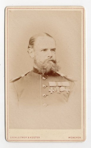 Cdv foto soldat ordensspange - cdv,