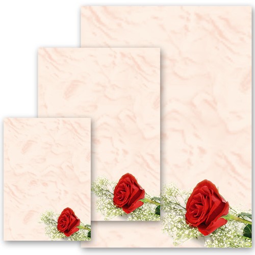 Motiv briefpapier rote - motiv-briefpapier,