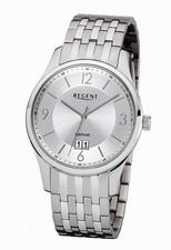 Elegante Regent Big Date Saphirglas Edelstahl Herrenuhr UVP* 138,00 EUR