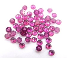 Natürlich Granat Rund Rose Schnitt Locker Edelstein 3.50 MM für Schmuck Machen