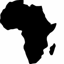 Afrika schablone - schablone,