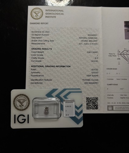 Diamant natürlich igi - diamant,