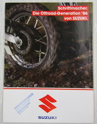 Prospekt suzuki dr250s - suzuki,