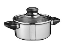 Edelstahl Kochtopf mit Glas