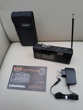 Grundig Cosmopolit Weltempfänger G-DZ 66 Cassette Radio Uhr Antenne Tasche Kabel